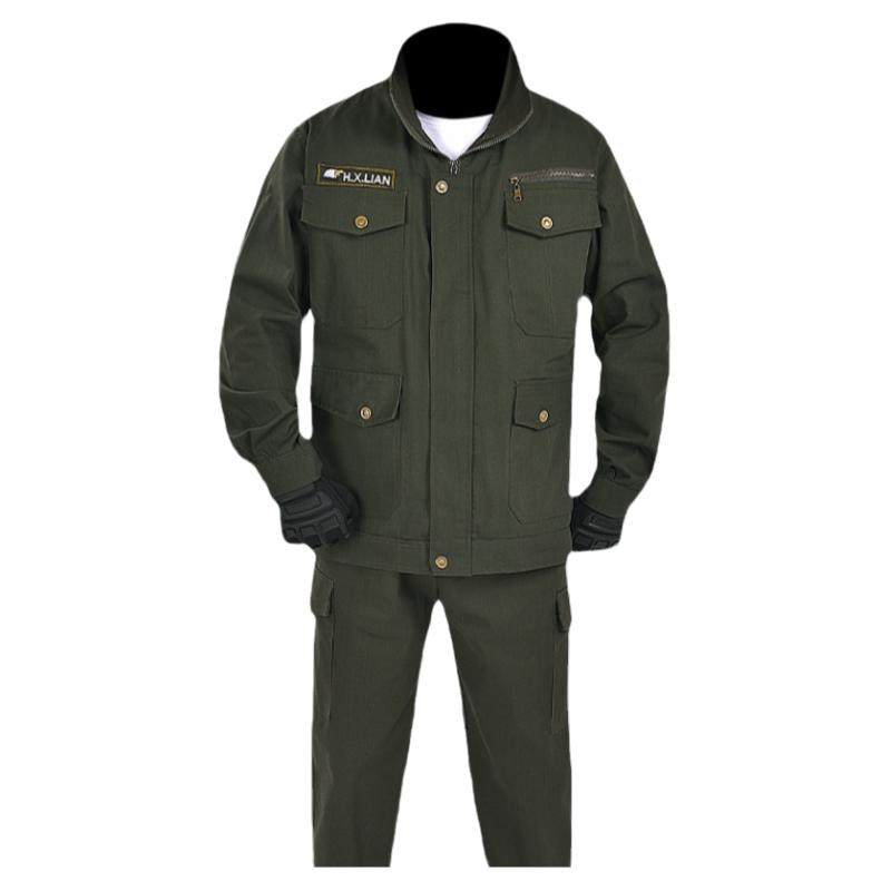 工作服套装男装夏劳保服套装电焊工防烫耐磨春秋纯棉工地迷彩服女