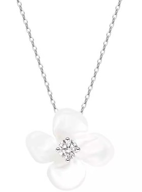 小苍兰锁锁骨链女高级时尚感