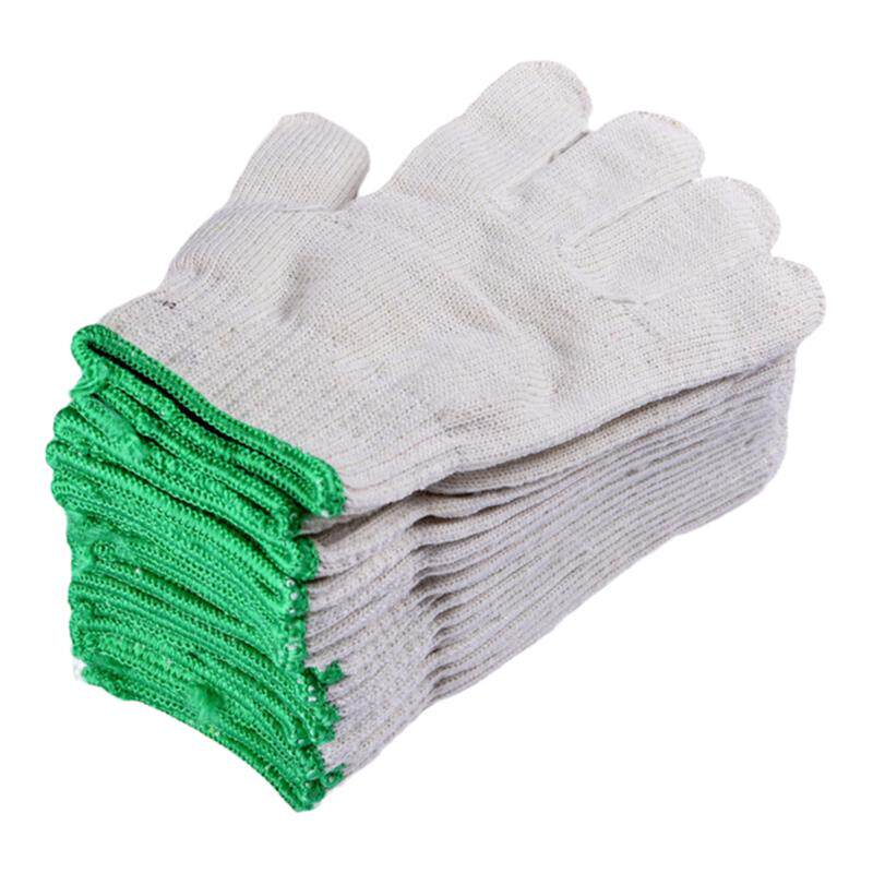 劳保线手套耐磨加厚透气棉手套棉线棉纱手套工作手套 透气手套