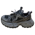 做旧擦色复古炸街厚底老爹鞋小个子女2025秋冬超火潮流百搭运动鞋