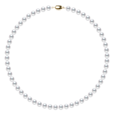 GiO珠宝 18K金无核淡水珍珠项链女颈链吉尔德大证欧若拉极光珠串