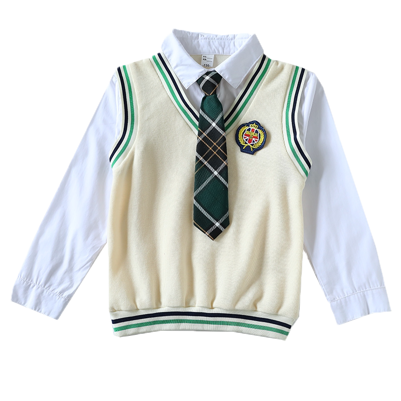 班服合唱服质地柔软英伦风套装