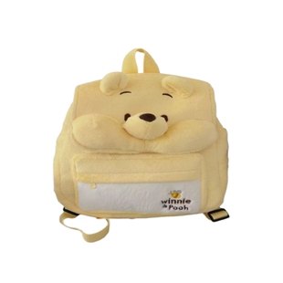 2025新款黄色维尼小熊双肩包女ins日系港风学院风书包大容量背包