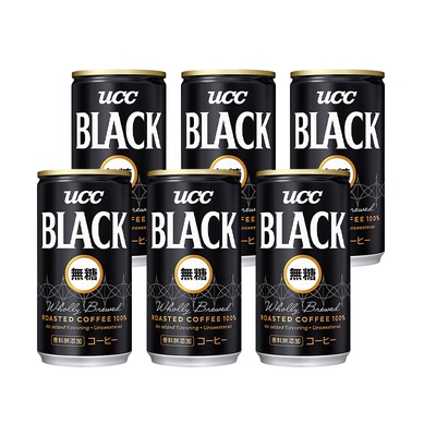 ucc饮料6罐日本进口无糖咖啡