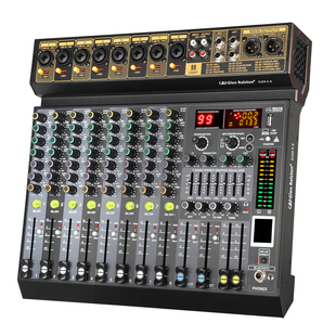 格伦士顿专业8/12路调音台99种数字混响效果USB蓝牙演出乐队演奏