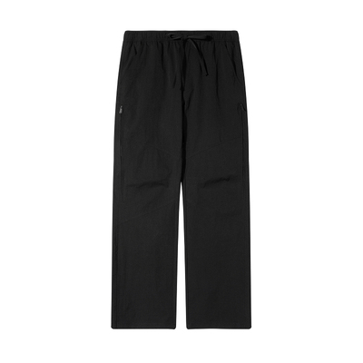 SANBAI叁佰黑色拉链分割设计长裤