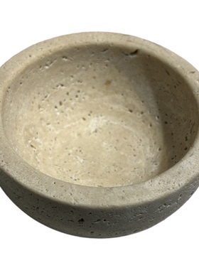 天然大理石米白洞高级感侘寂风