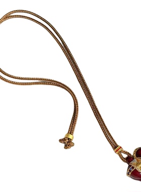 滴油珐琅小马吊坠项简约秋冬长款毛衣链轻奢高级感本命年马年颈链