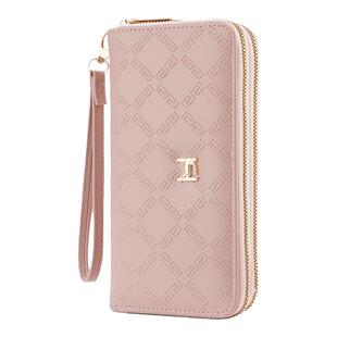 2025新款女士长款钱包大容量手机包时尚妈妈包双层双拉链手拿包