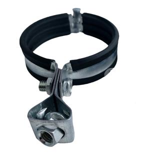 带胶皮镀锌灯笼抱箍紧固件管夹不带胶皮灯笼吊卡卡箍水管固定夹扣