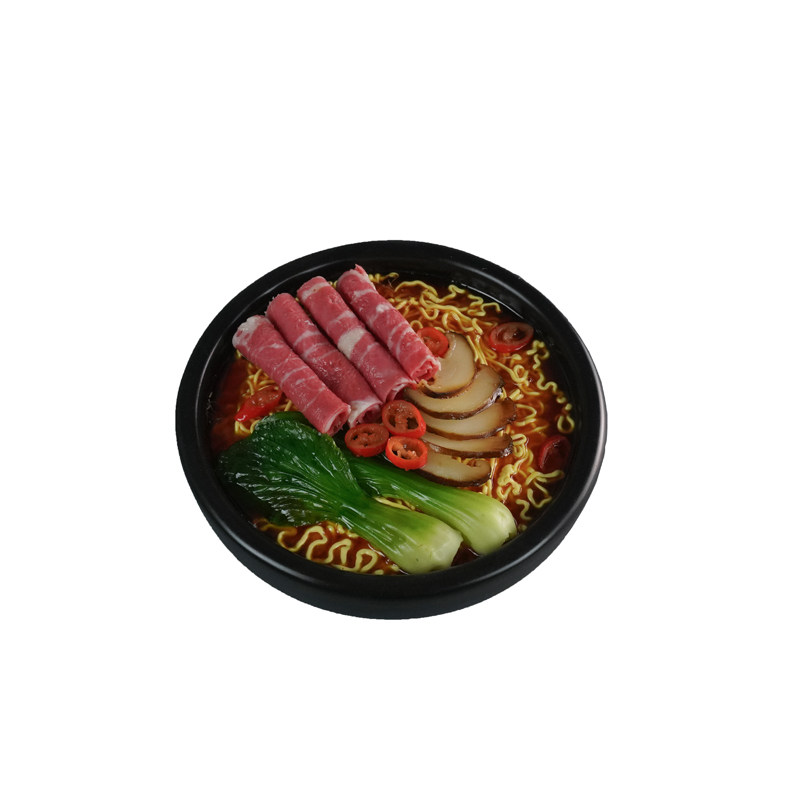 仿真石锅拌饭模型摆件拍照道具