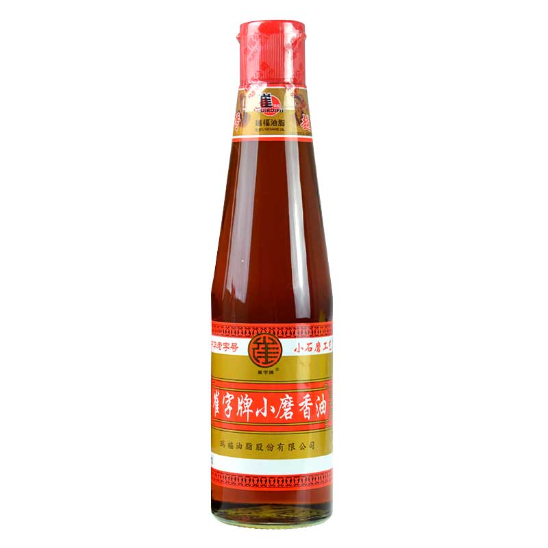 好客山东中华老字号崔字牌小磨纯芝麻香油炒菜凉拌火锅蘸料448ml