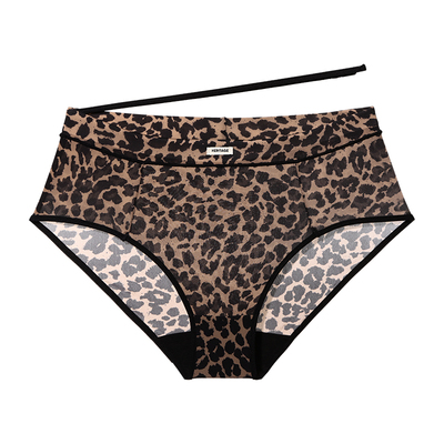 豹纹内裤女夏薄款性感纯欲风中腰