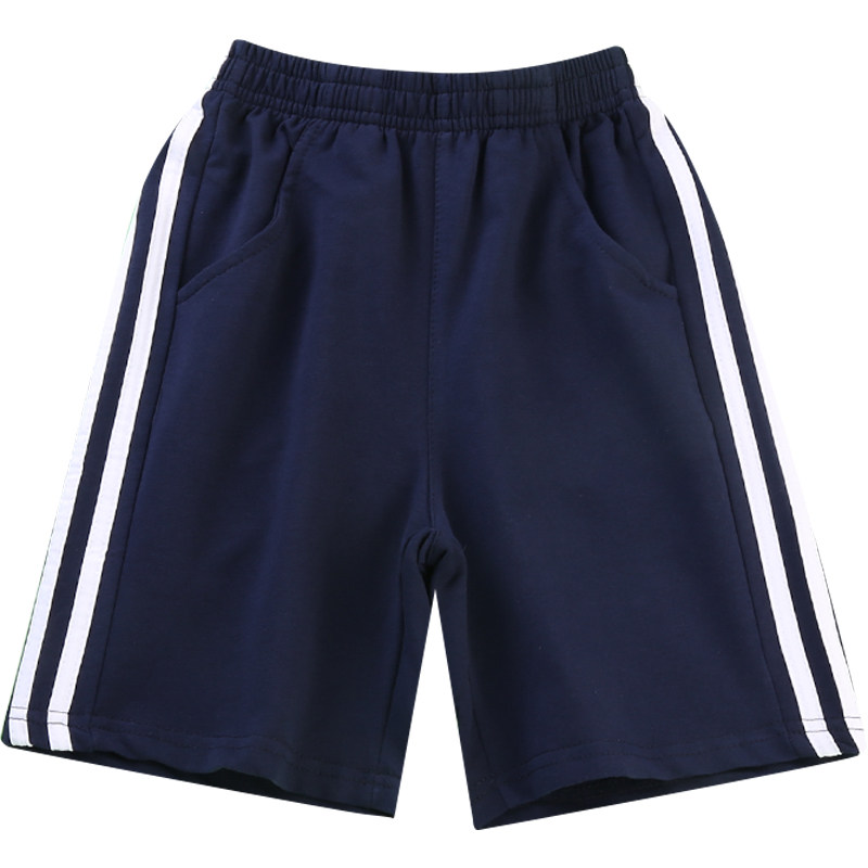 短裤夏装男童女童深蓝色小学生校服裤藏青五分运动裤夏季薄款中裤