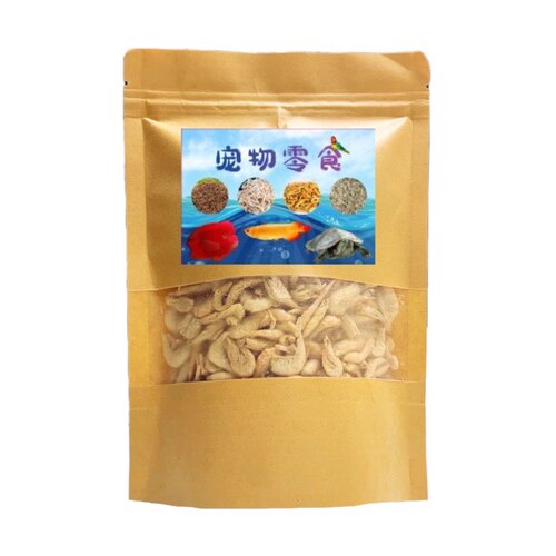 淡水无盐河虾干乌龟专用补钙发色饲料冻干虾白虾龟粮小龟吃的食物