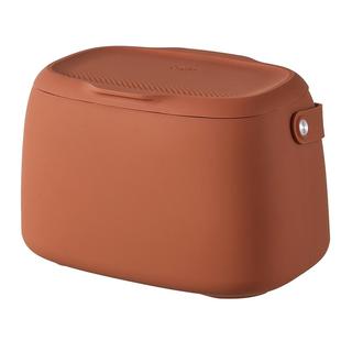 3W创意设计手提式车载垃圾桶磁吸带盖硅胶垃圾桶车内杂物收纳盒子