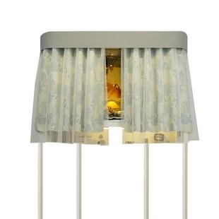 雅师姐U型双轨道床帘学生宿舍强遮光上铺蚊帐支架寝室滑轨遮挡帘