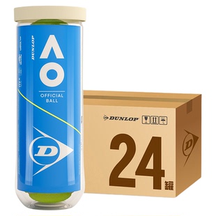 DUNLOP/登路普网球澳网AO比赛网球3粒训练用球耐磨高弹网球手感好