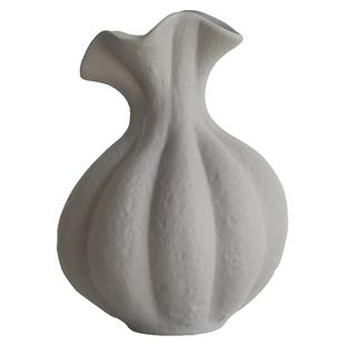 侘寂中古风粗犷陶瓷花瓶艺术花器轻法式奶油高级感软装饰品摆件