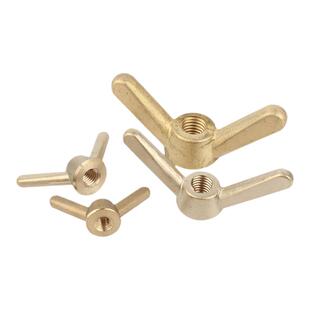 黄铜蝶形螺母 铜羊角元宝手拧螺母 吊环螺母螺丝帽M4M5M6M8M10M24