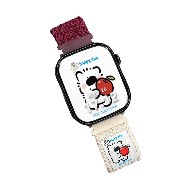 适用于华为watch fit5表带卡扣编织华为fit4手表带夏季休闲fit3时尚运动fit2可爱拼色fit5pro表链女