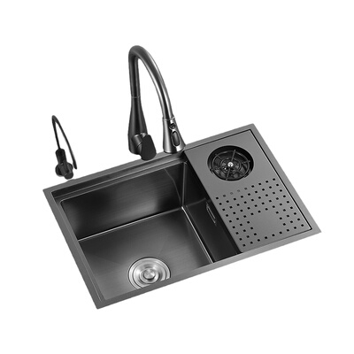 德国不锈钢中岛吧台隐藏式水槽