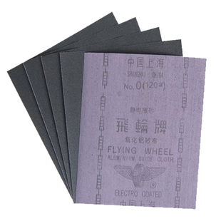 上海飞轮砂布氧化铝砂纸打磨抛光铁砂子干磨粗砂皮耐磨静电植砂布