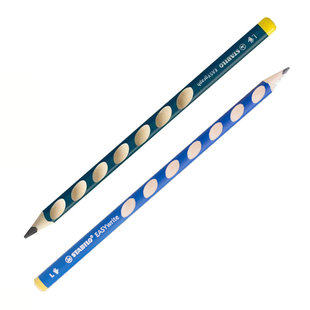 左手用洞洞铅笔思笔乐321握笔乐粗杆三角正姿铅笔左撇子反手专用