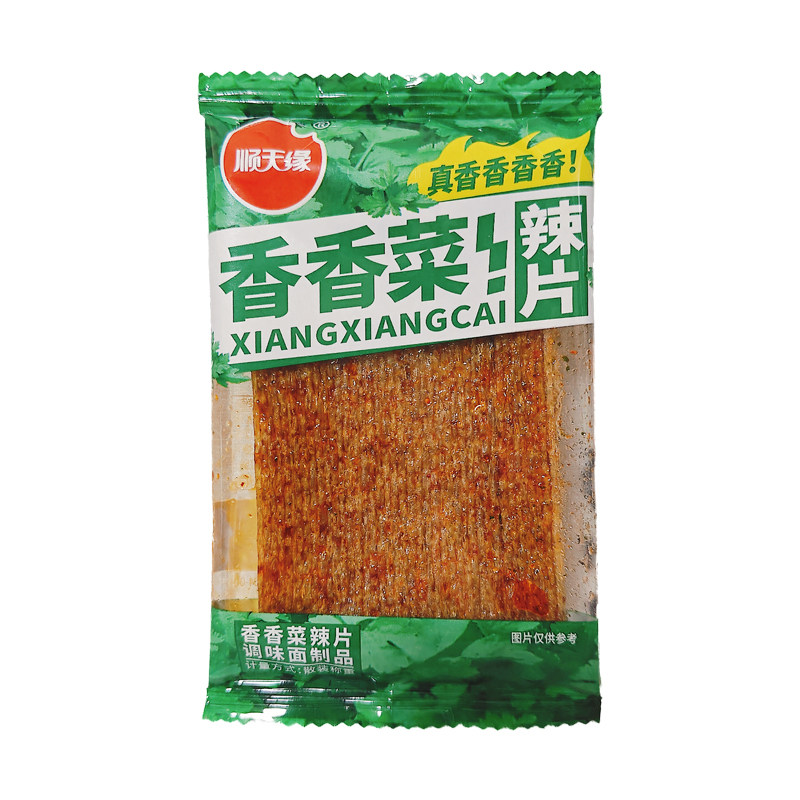 顺天缘香香菜辣片面筋零食食品