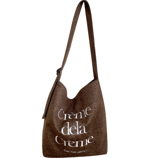 Wfei秋冬新款麂皮绒帆布包大容量斜挎包百搭单肩包通勤复古托特包