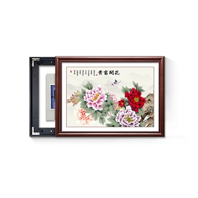 新中式入户电表箱装饰画免