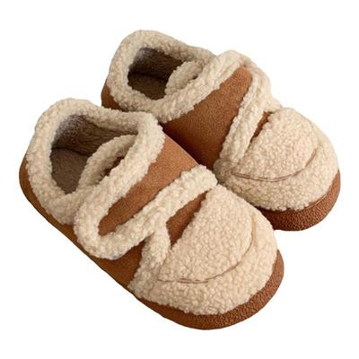 细细条复古时尚外穿加绒保暖棉鞋