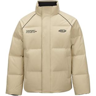 斯凯奇冬季男女款防泼水短款羽绒服外套户外旅行保暖舒适流行上衣