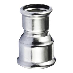 304不锈钢欧标单卡压管件异径直接水管接德标大小头饮用水管配件