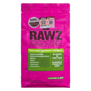 RAWZ罗斯纯鲜肉脱水低温烘焙鸡肉三文鱼成幼猫全猫粮7.8磅