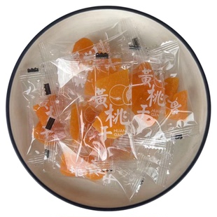 推荐＃黄桃干桃子块桃肉粒蜜饯袋装果脯独立包装干果茶伴侣小零食