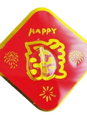 红色无痕新年装饰免打孔
