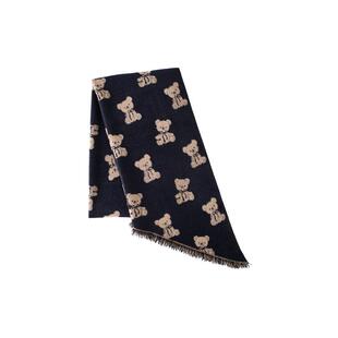 三福温暖斜角长巾围巾 气质氛围感服饰配件配饰围脖849132