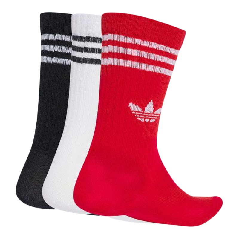adidas阿迪三叶草男小童CREW SOCK 3P休闲袜子JW0332