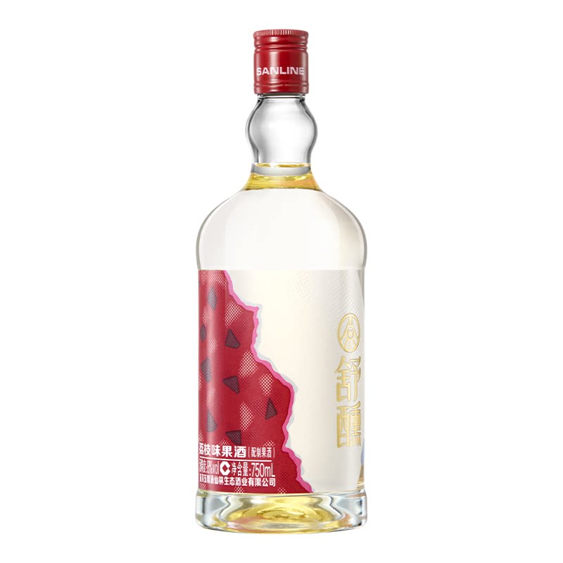 【新品上市】舒醺荔枝味果酒8度750mL聚会微醺派对装五粮液官旗 聚新实拍商品图