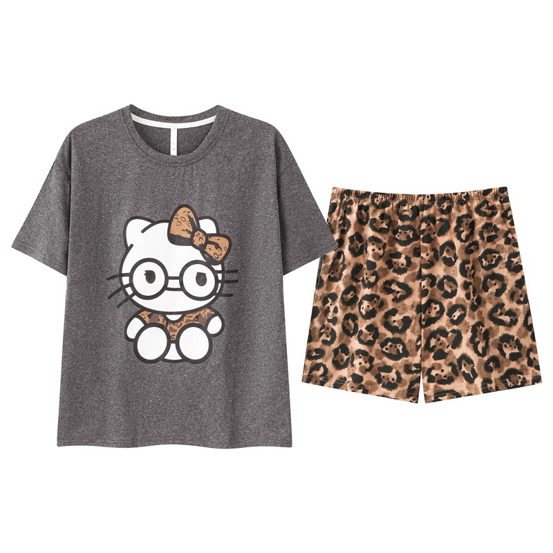 夏季新款带胸垫薄款睡衣家居服女