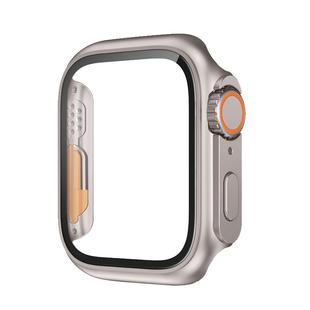 【秒变ultra】适用apple watch保护壳S9保护膜S8苹果手表钢化膜表带iwatch保护套9/S7/6/5代4全包3壳膜一体SE