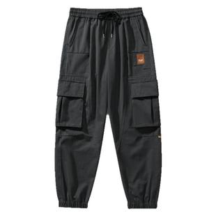 唐狮集团DESSO潮牌工装裤男冬季加厚纯棉宽松长裤休闲男生裤子