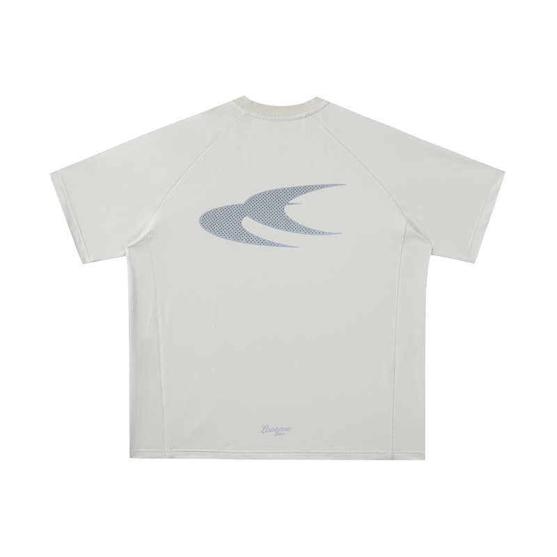 LML LOVEMELATER 3M反光燕尾LOGO透气冲孔运动速干T恤男女同款