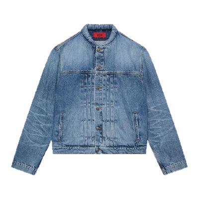 42425SS美式复古百搭牛仔夹克
