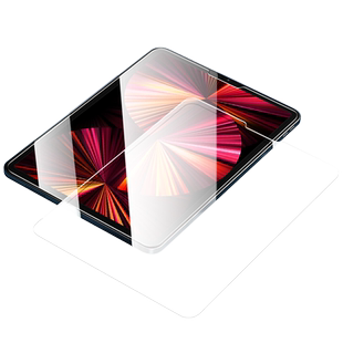 适用iPadPro2022钢化膜ipadair5保护9ipad2021苹果6ipadmini2ar4第九代11寸2020纸类pro2018air1抗指纹10全屏