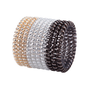 电话线发圈细韩国扎头发绳无痕的头绳成人电线简约橡皮筋小清新女