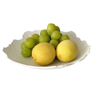 高级感水果盘陶瓷家用客厅茶几轻奢高档艺术感糖果零食点心摆放盘