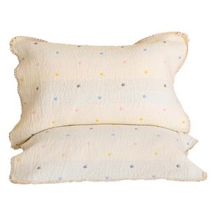 幻彩星芒枕巾2025新款比纯棉更柔软韩式枕巾四季通用防头油枕巾