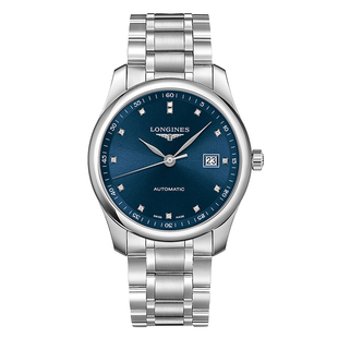 浪琴LONGINES名匠系列月相日历镶钻机械手表男L2.793.4.97.6